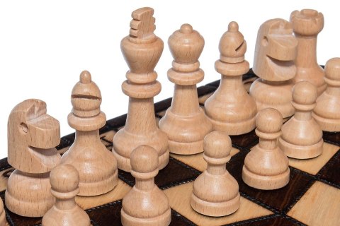 SZACHY DLA TRZECH 35cm brązowe SZACHY DLA TRZECH 35cm brązowe