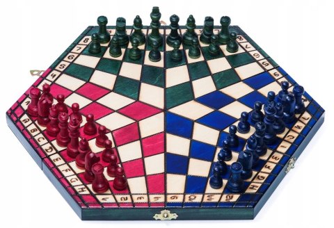 SZACHY DLA TRZECH 35cm kolorowe SZACHY DLA TRZECH 35cm kolorowe