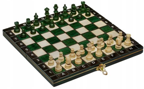 Szachy MAGNETYCZNE DREWNIANE ZIELONE 27 cm Szachy MAGNETYCZNE DREWNIANE ZIELONE 27 cm