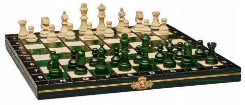 Szachy MAGNETYCZNE DREWNIANE ZIELONE 27 cm Szachy MAGNETYCZNE DREWNIANE ZIELONE 27 cm