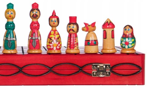 Szachy Babuszki czerwone 40 cm Szachy Babuszki czerwone 40 cm