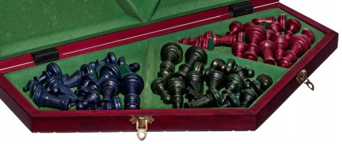 SZACHY DLA TRZECH DREWNIANE KOLOROWE DUŻE 46cm polska gra planszowa zestaw SZACHY DLA TRZECH DREWNIANE KOLOROWE DUŻE 46cm polska gra planszowa zestaw