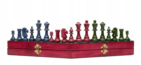 SZACHY DLA TRZECH DREWNIANE KOLOROWE DUŻE 46cm polska gra planszowa zestaw SZACHY DLA TRZECH DREWNIANE KOLOROWE DUŻE 46cm polska gra planszowa zestaw