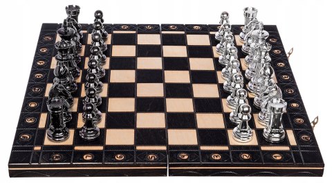 SZACHY DREWNIANE SENATOR SREBRNO-CZARNE DUŻE 42 cm z figurami Staunton nr 6 SZACHY DREWNIANE SENATOR SREBRNO-CZARNE DUŻE 42 cm z figurami Staunton nr 6