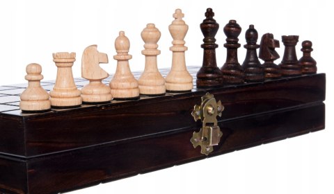 SZACHY WARCABY DREWNIANE BACKGAMMON TRYKTRAK 27 cm SZACHY WARCABY DREWNIANE BACKGAMMON TRYKTRAK 27 cm