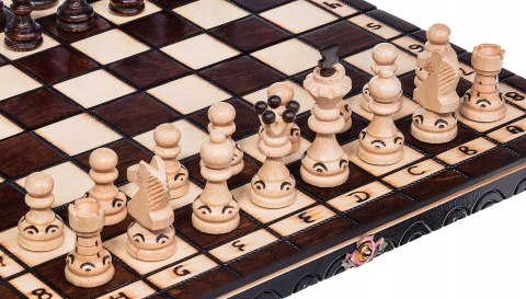 Szachy drewniane PERŁA MAŁA BRĄZOWA 35 cm szachownica ozdobne figury szach Szachy drewniane PERŁA MAŁA BRĄZOWA 35 cm szachownica ozdobne figury szach